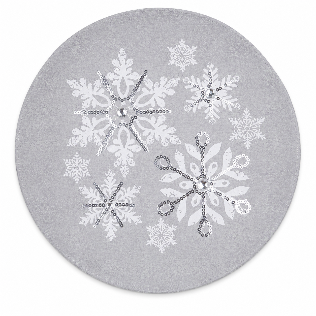 Glistening Snow Placemats | Set of 4