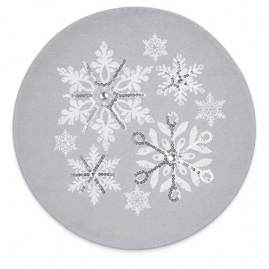 Glistening Snow Placemats | Set of 4