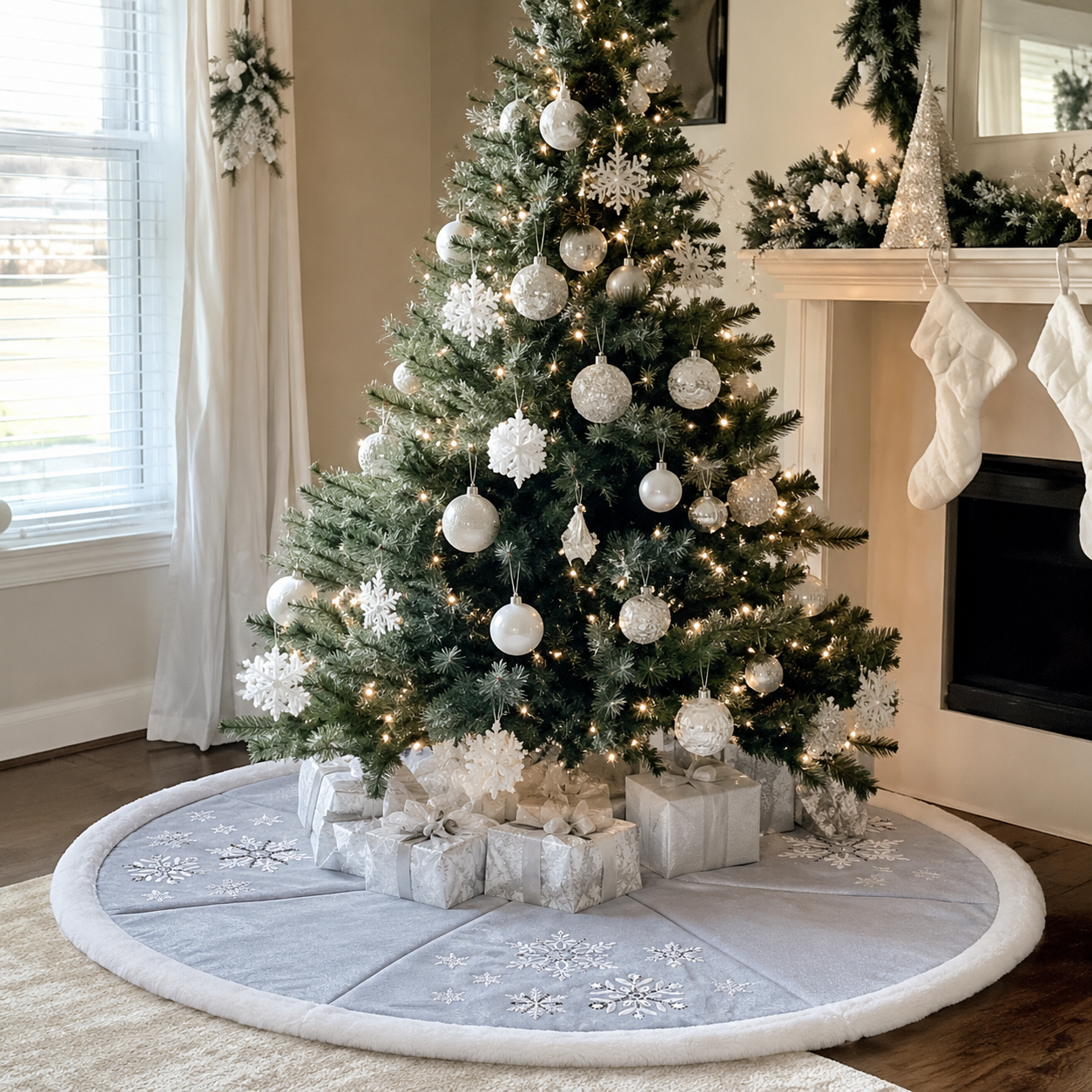 Glistening Snow Tree Skirt