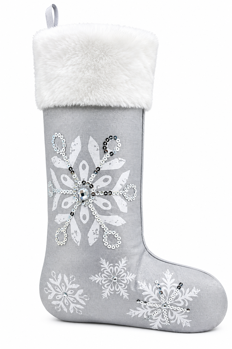 Glistening Snow Christmas Stocking