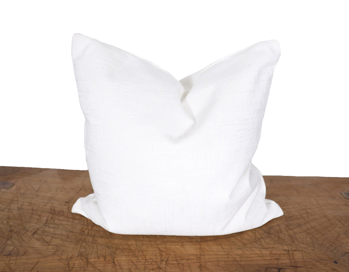 Manor Luxe Textured Solid White Decorative Pillow