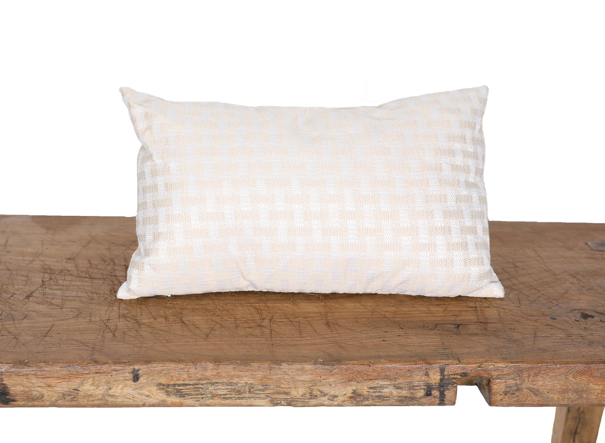 Manor Luxe Woven Check Texture Decorative Pillow