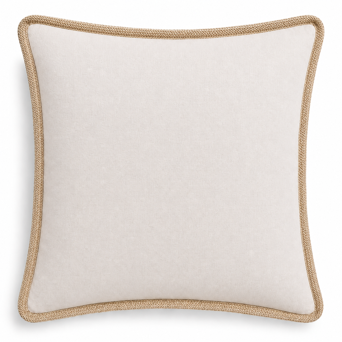 Classic Jute Trimmed Solid Pillows