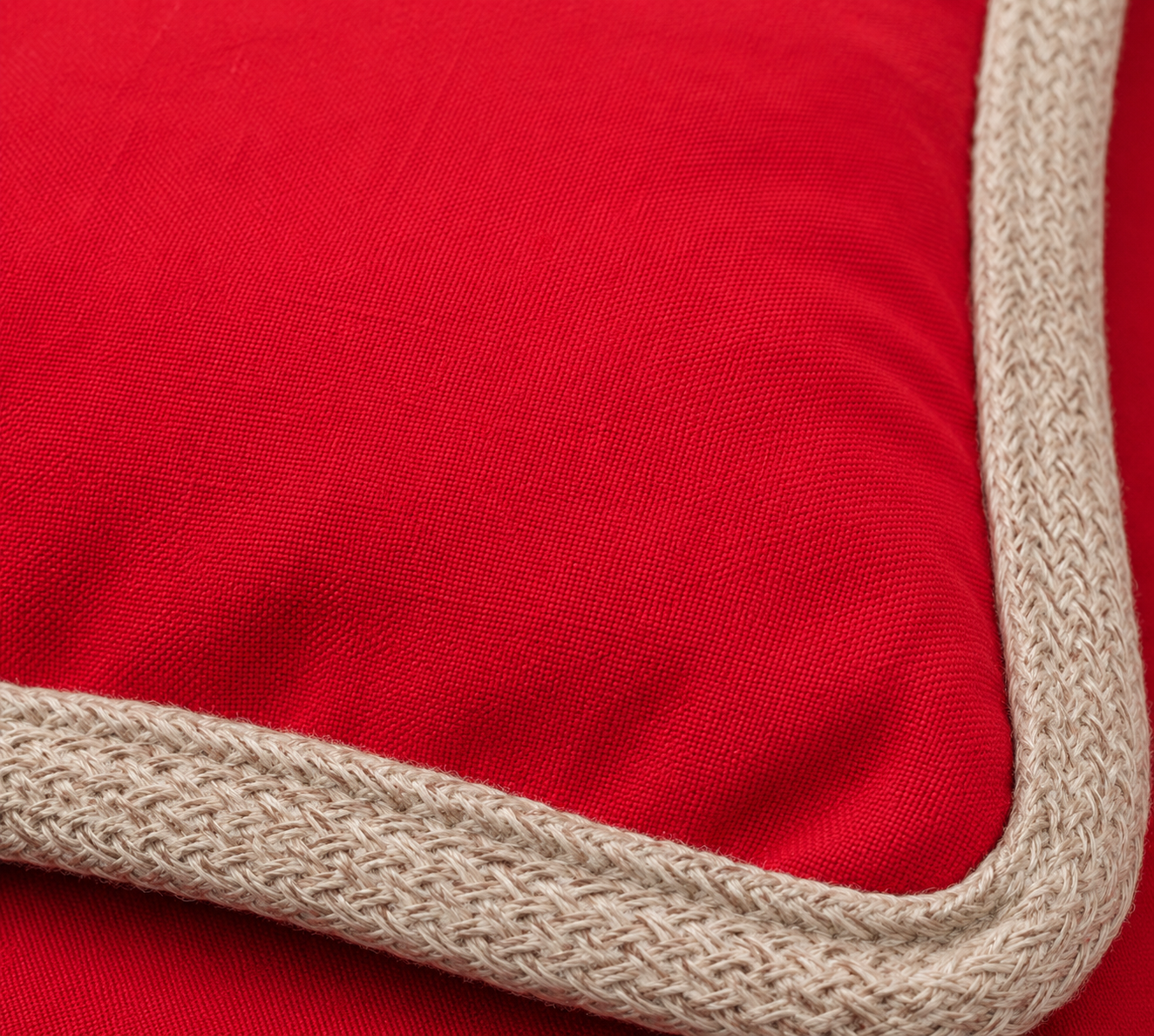 Classic Jute Trimmed Solid Pillows