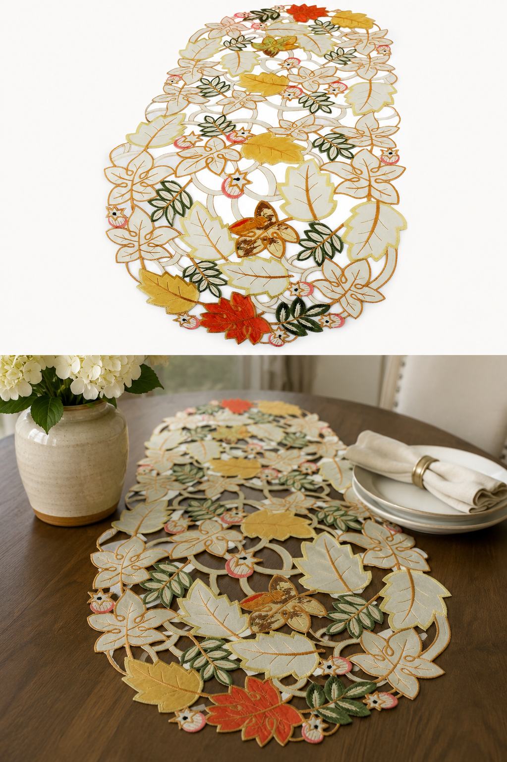 XD54050 Harvest Splendor Mini Table Runner 12x28