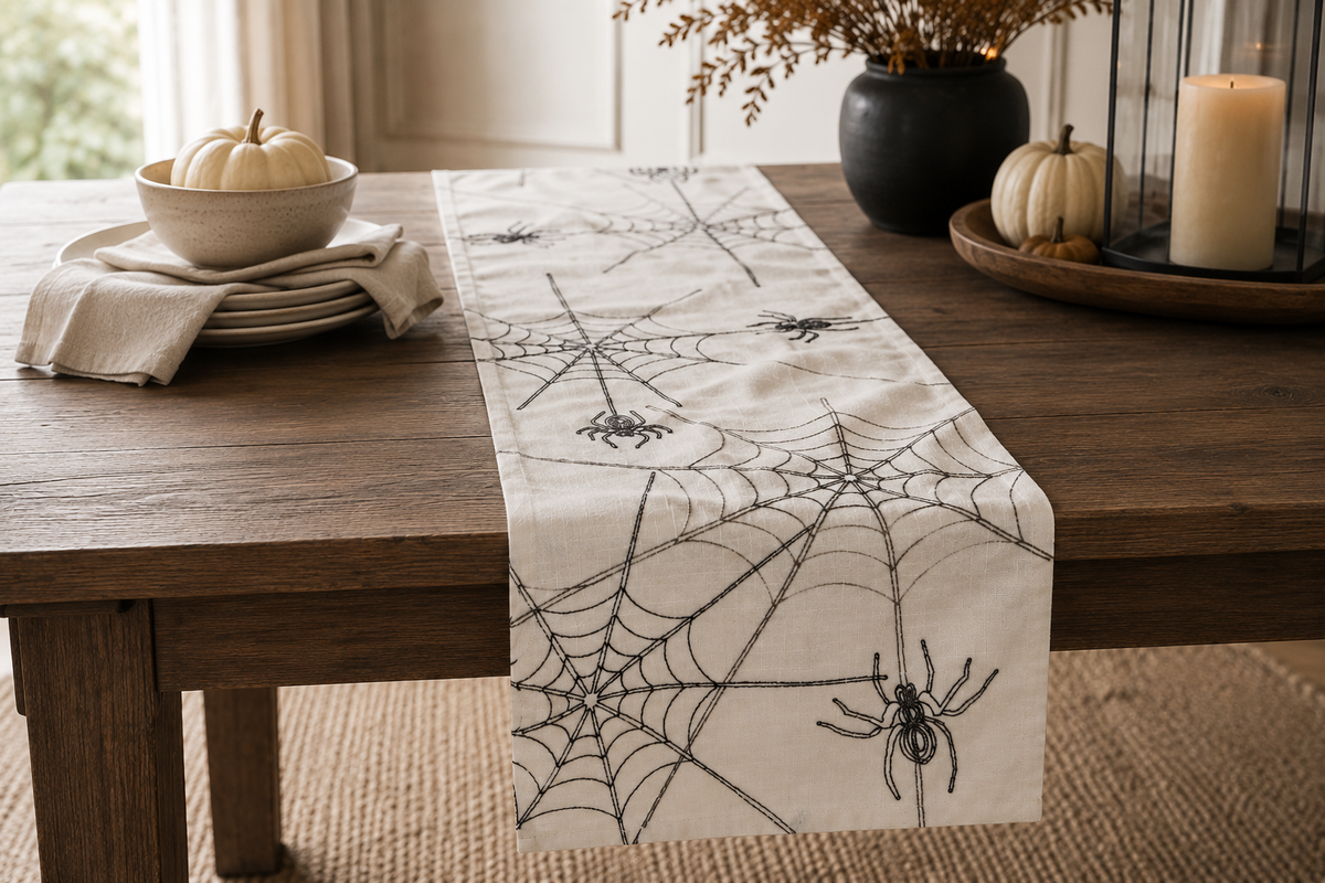 Spider Web Table Runner