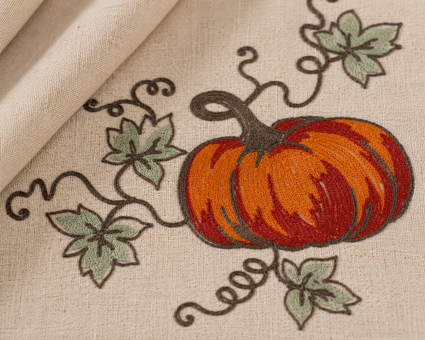 Rustic Pumpkin Table Runner