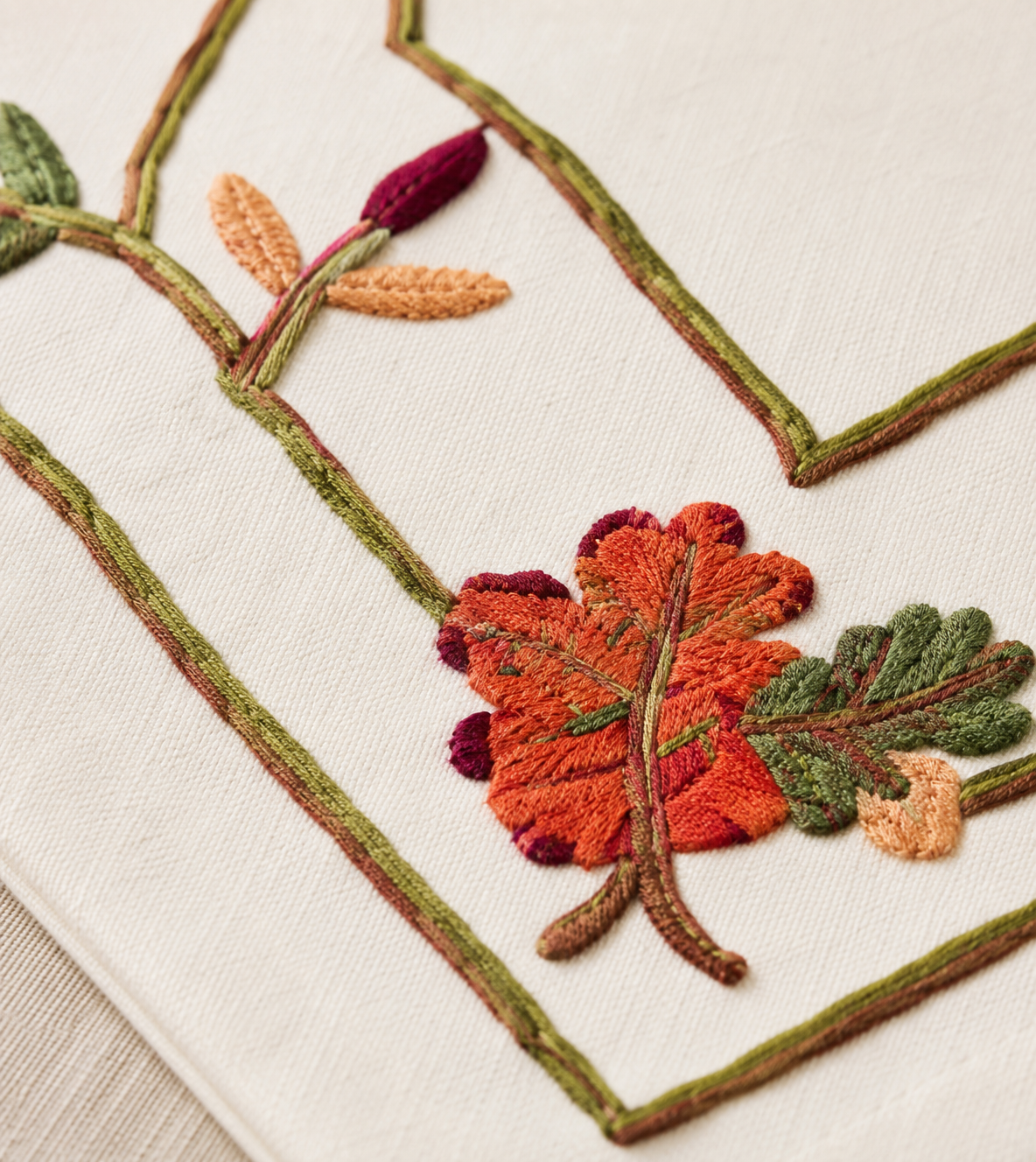 Harvest Vine Cotton Table Runner