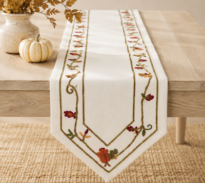 Harvest Vine Cotton Table Runner