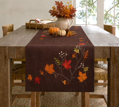Autumn Branches Coffee Table Runner