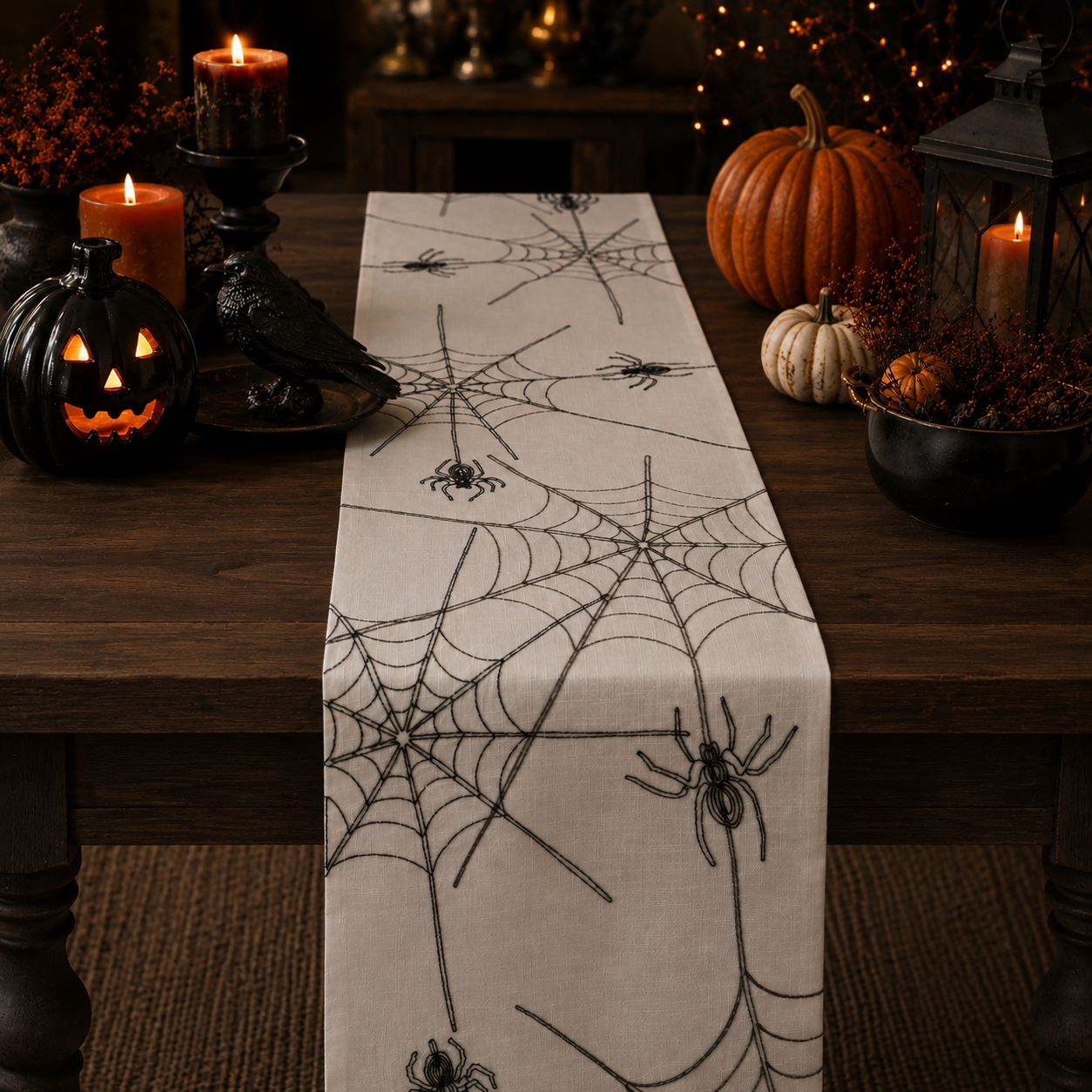 Spider Web Table Runner