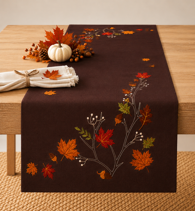 Autumn Branches Coffee Table Runner
