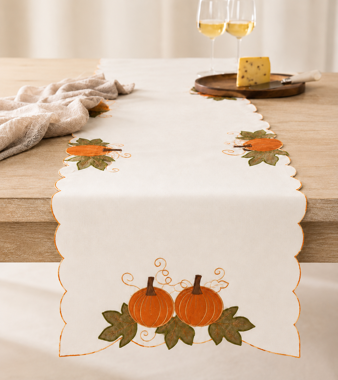 Pumpkin Patch Appliqué Table Runner