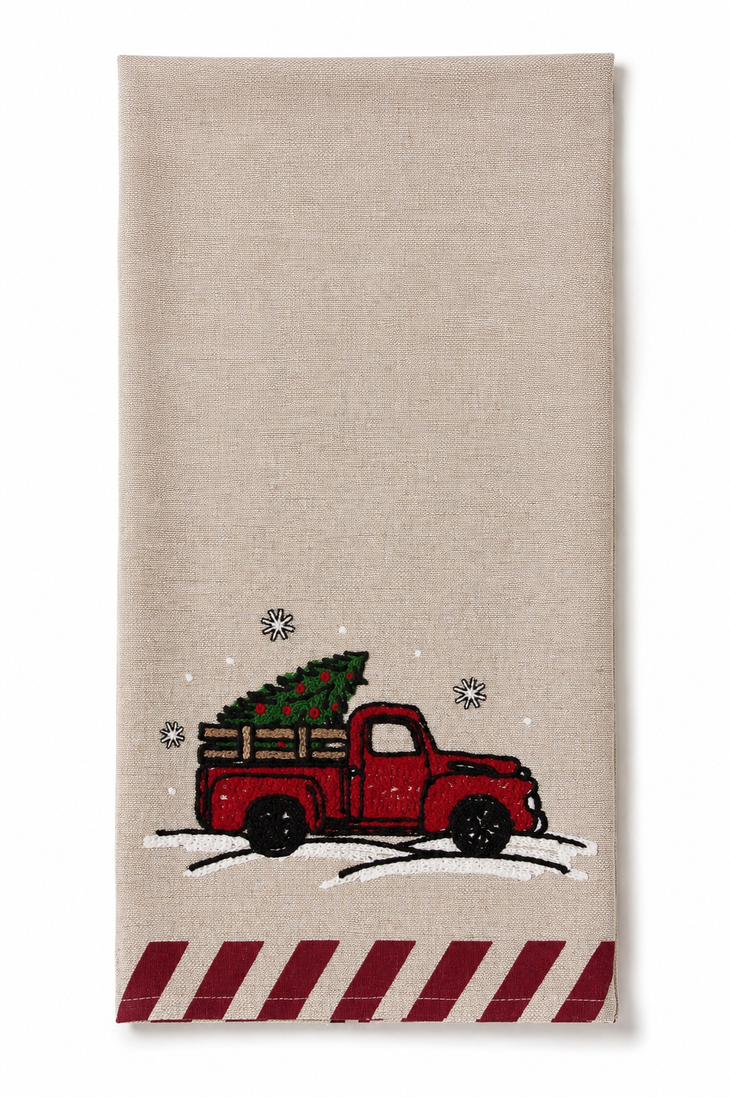 Christmas Truck Tea Towel