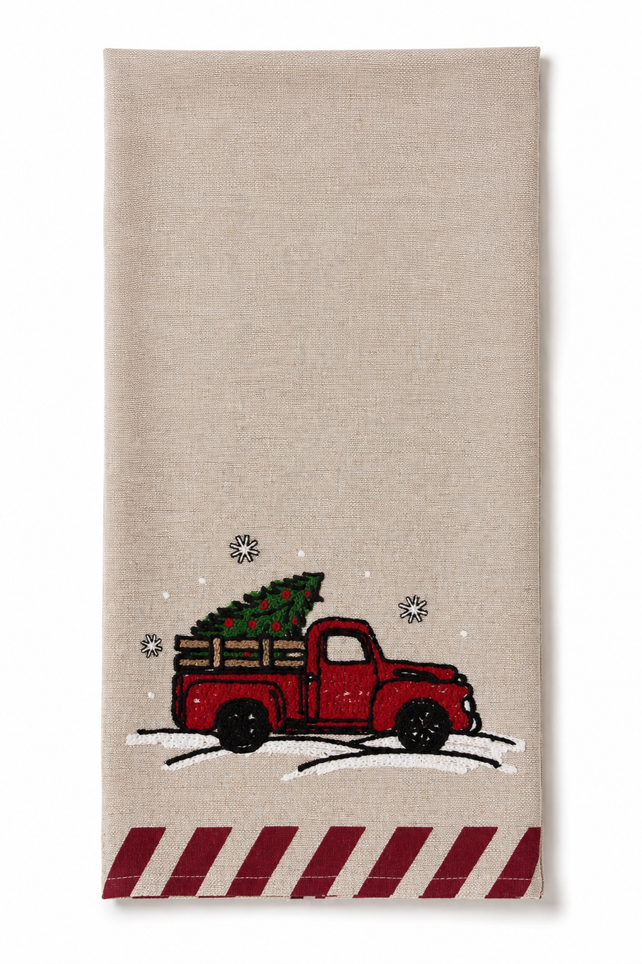 Christmas Truck Tea Towel