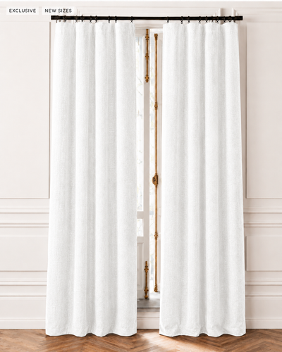 MANOR LUXE Elle Blackout Curtain Panels Grommet Thermal Lined 2 Pack 50x63 White