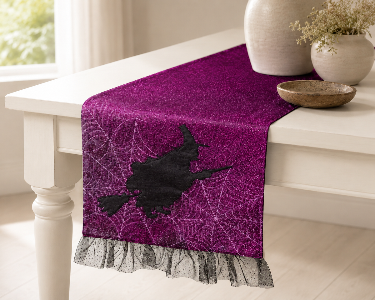 Witching Hour Glitter Table Runner