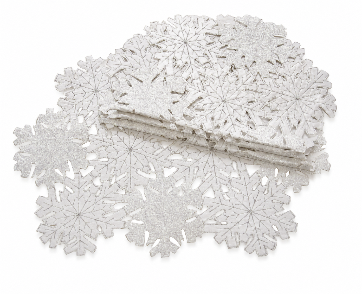 Shimmer Snowflake Placemats | Set of 4