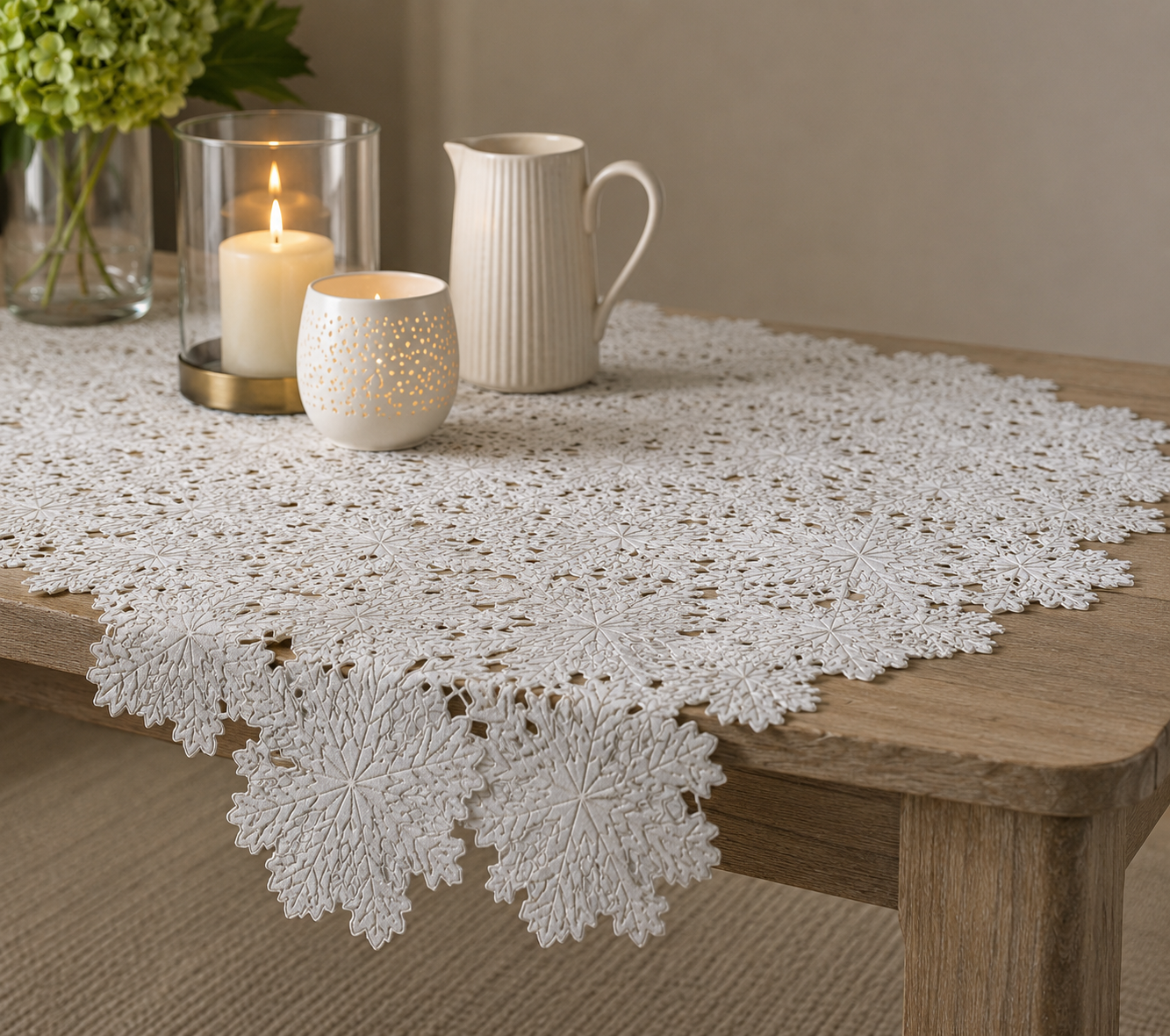 Shimmer Snowflake Table Topper