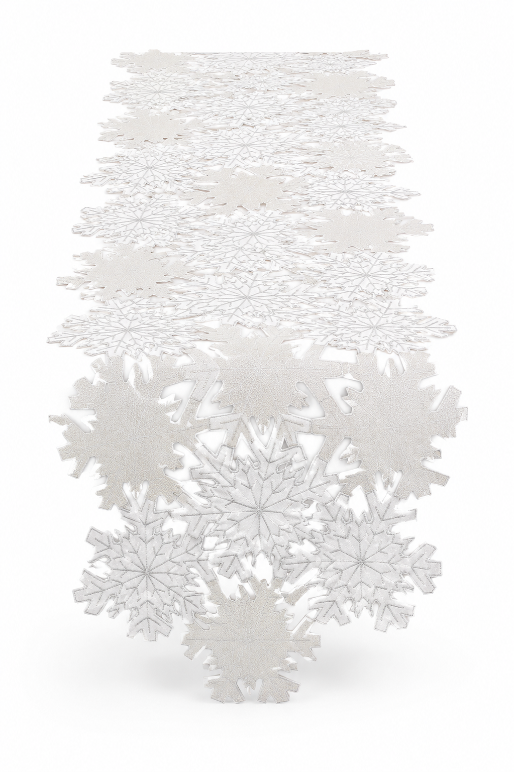 XD10816 Shimmer Snowflake Table Runner 16x36