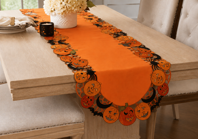 Happy Jack-O-Lanterns Table Runner
