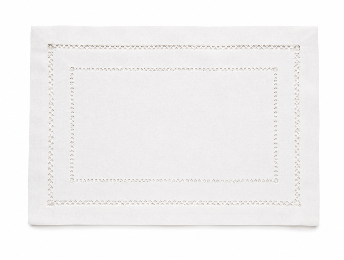 Double Hemstitch Placemats | Set of 4