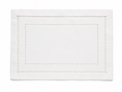 Xia Home Fashions Double Hemstitch Placemats 13x19 Inch Red Set of 4