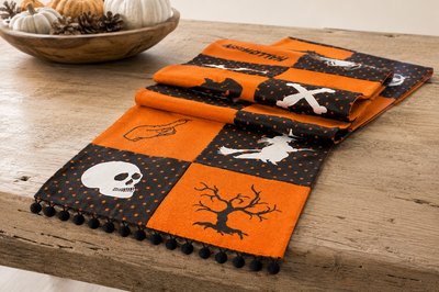 Halloween Patchwork Table Runner