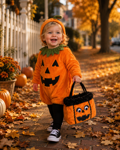XD15836A Jack-O-Lantern Treat Bag 7x7x13