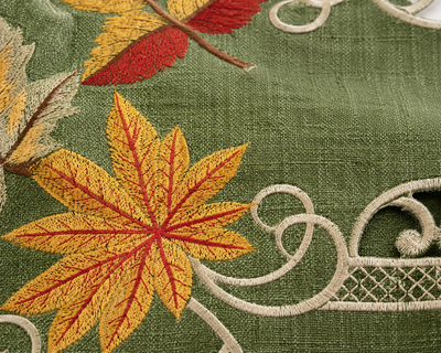 XD160915 Delicate Leaves Placemats 13x19 Set of 4