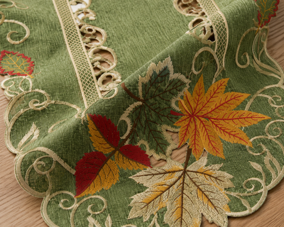 Delicate Leaves Table Runner