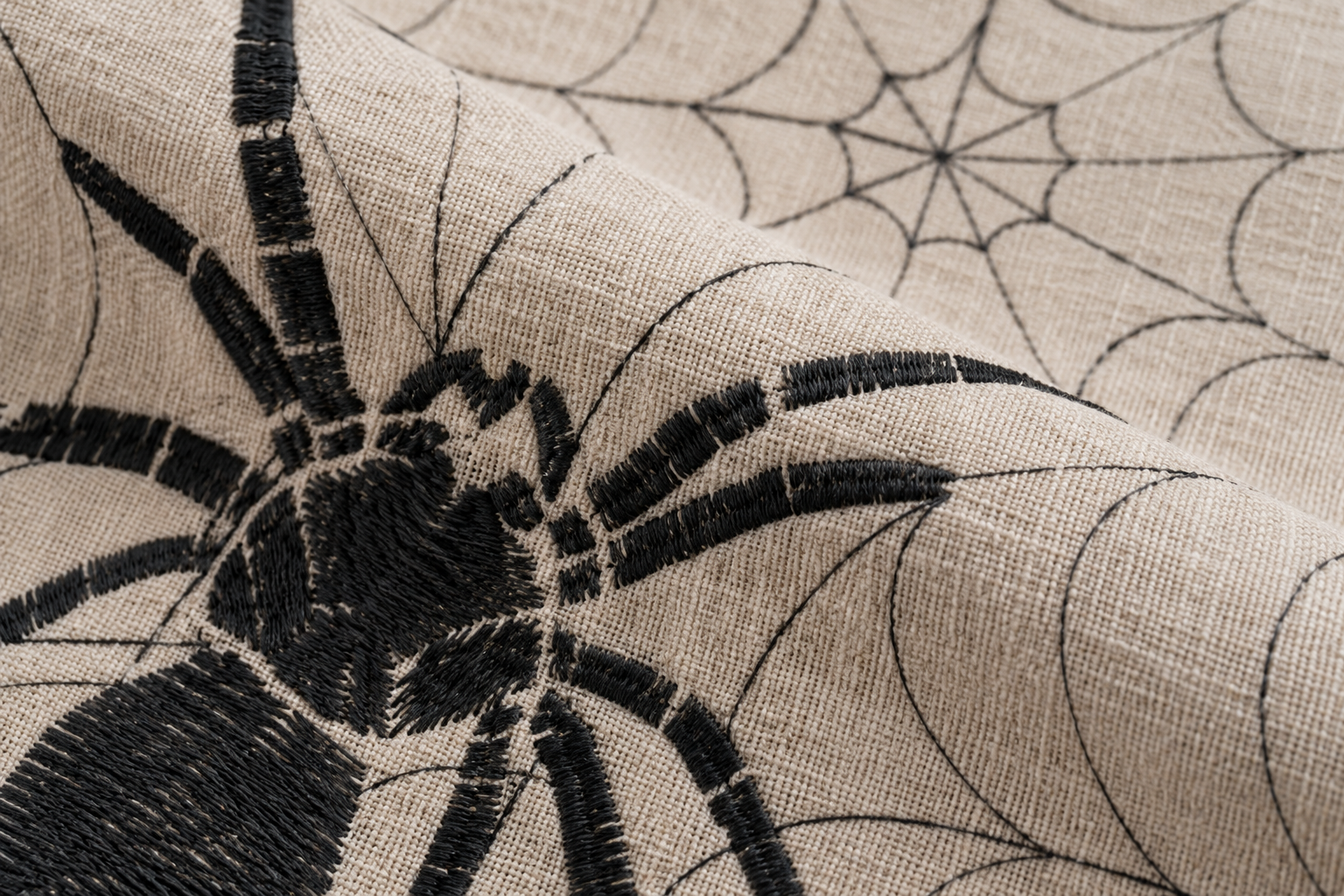 XD18801 Spider Web Double Layer Placemat 14x20 Set of 4 White