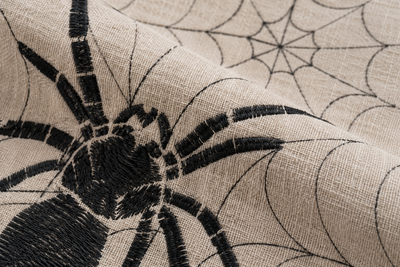 XD18801 Spider Web Double Layer Placemat 14x20 Set of 4 White