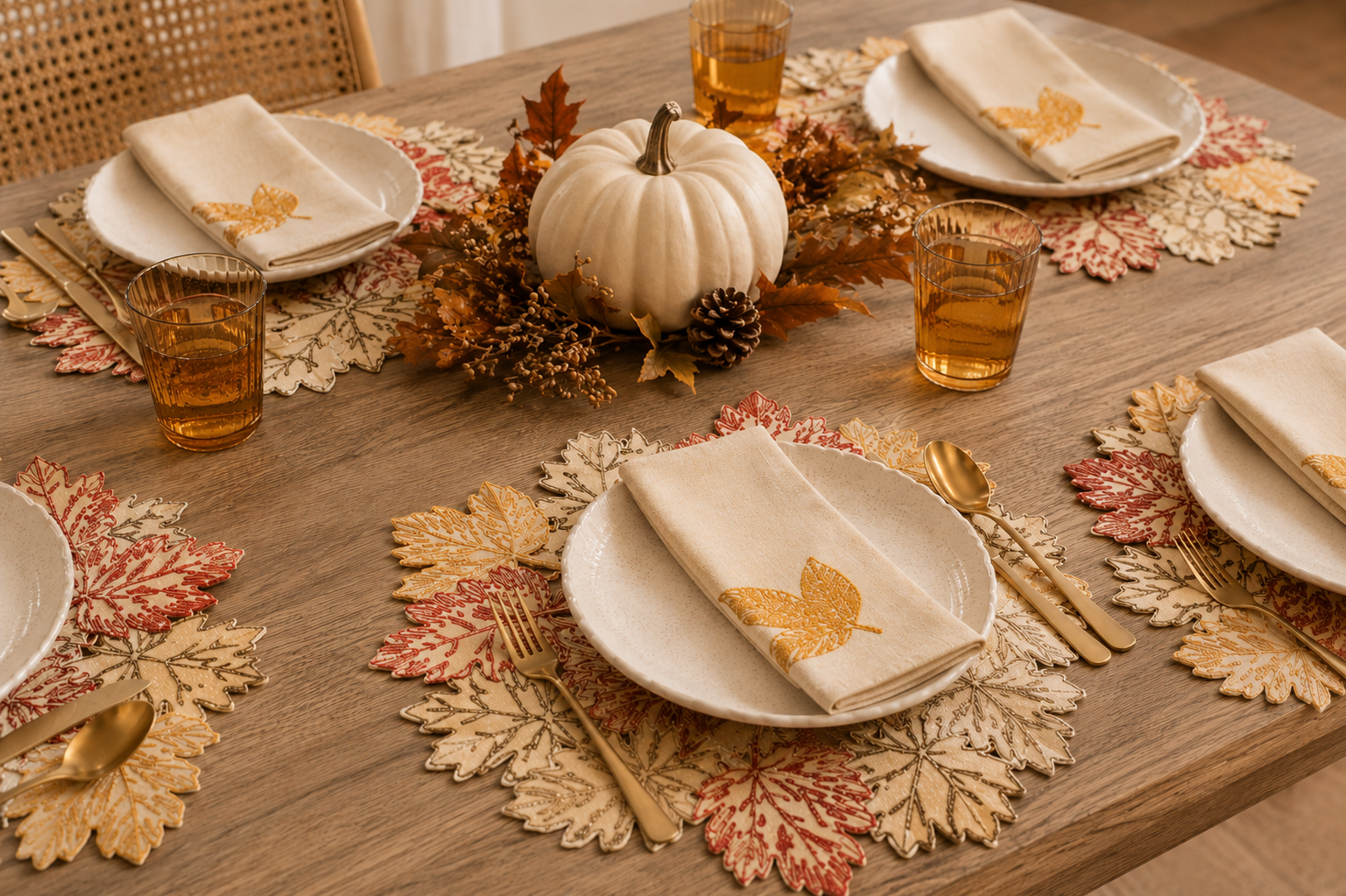 Autumn Leaf Placemats | Set of 4