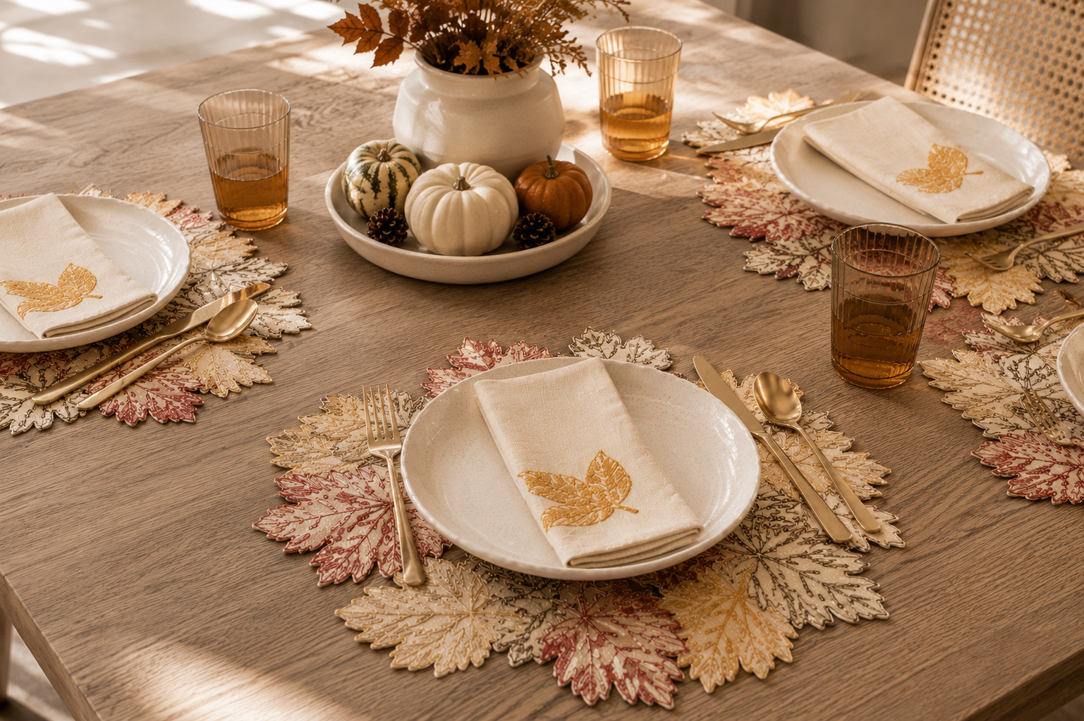 Autumn Leaf Placemats | Set of 4
