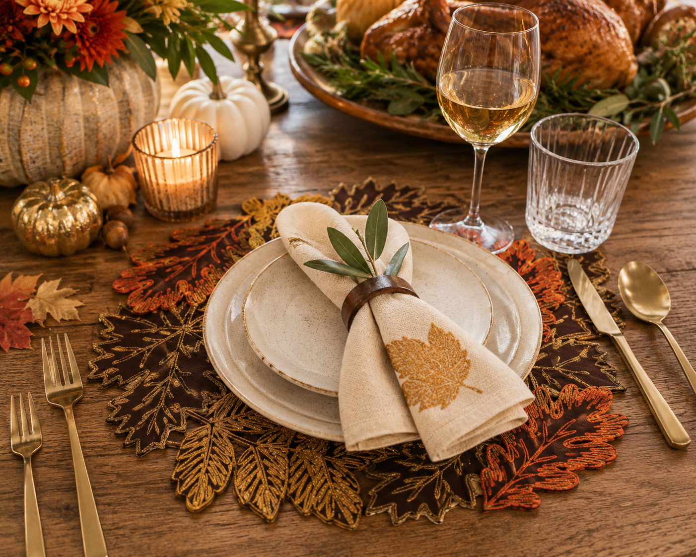 Autumn Leaf Placemats | Set of 4
