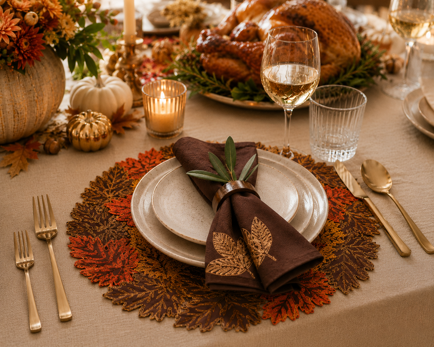 Autumn Leaf Placemats | Set of 4