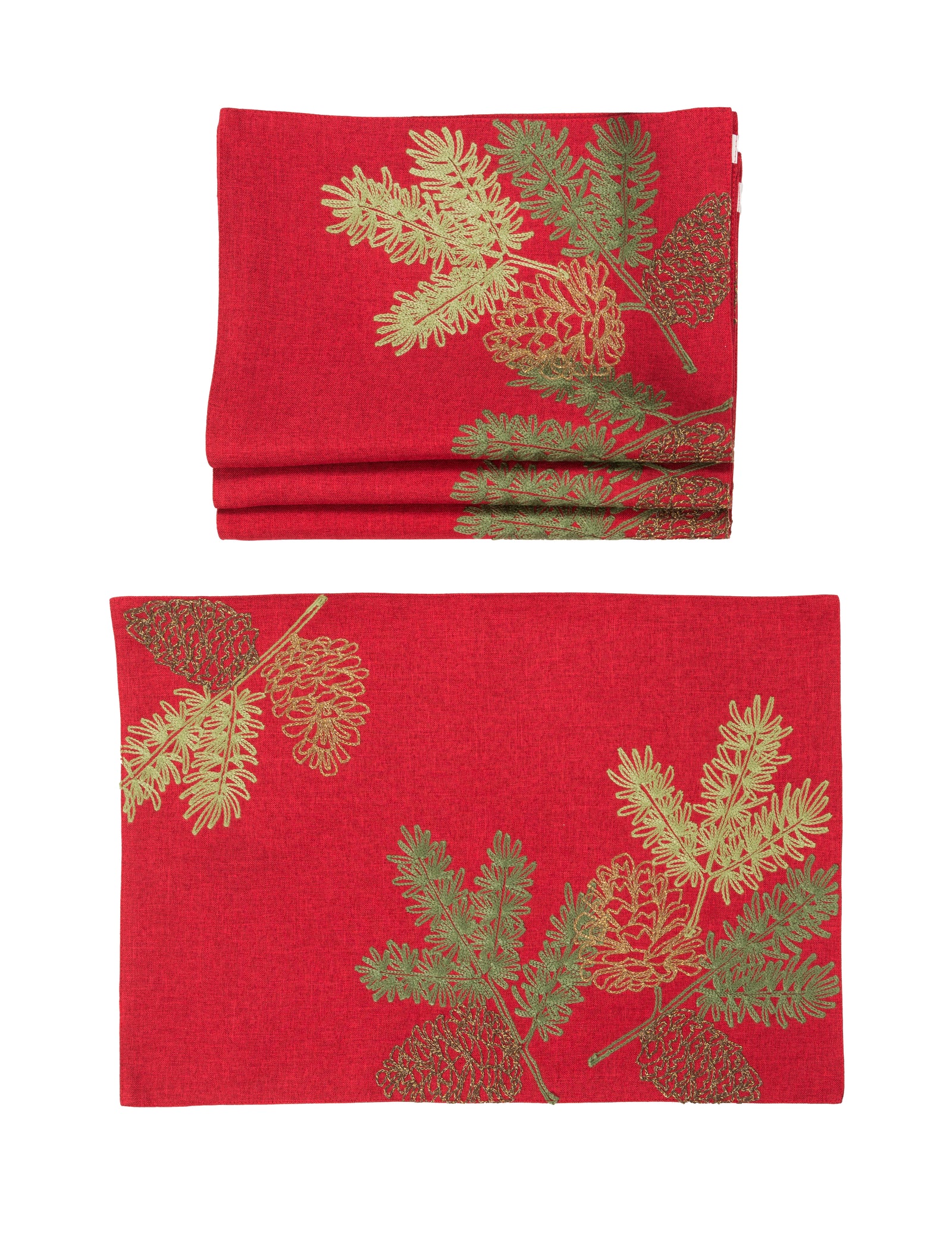 Double Layer Pine Placemats | Set of 4
