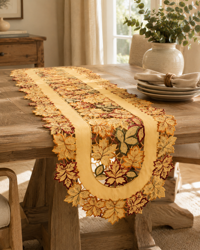 XD75018 Bountiful Leaf Mini Table Runner 12x28