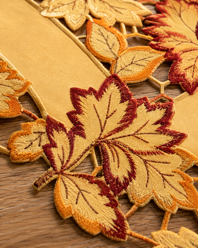 XD75018 Bountiful Leaf Mini Table Runner 12x28