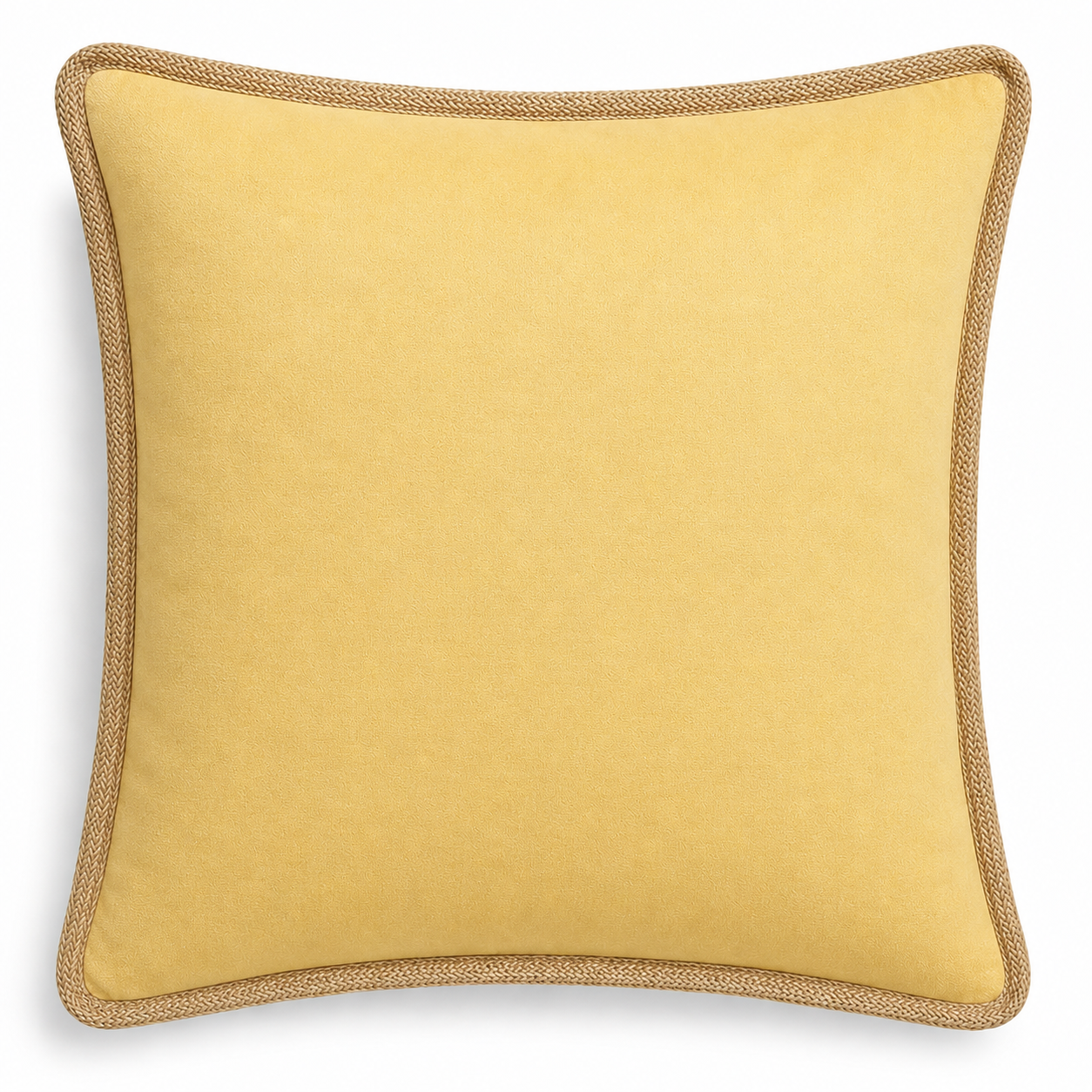 Classic Jute Trimmed Solid Pillows