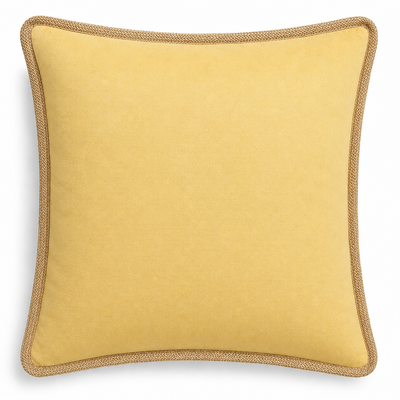 Classic Jute Trimmed Solid Pillows