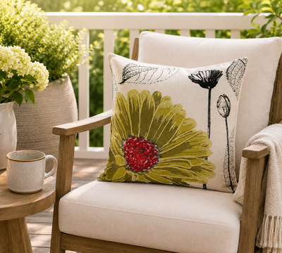 Bird Embroidery Decorative Pil Pillows