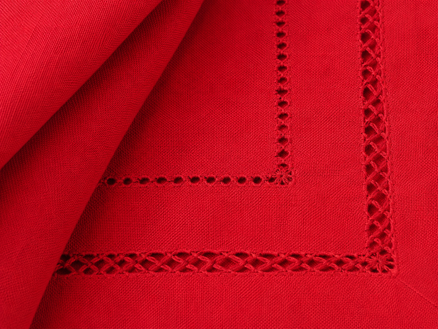Xia Home Fashions Double Hemstitch Napkins 20x20 Inch Pine Set of 4