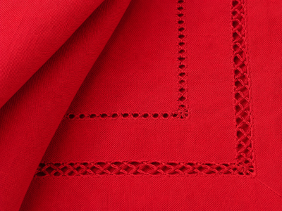 Xia Home Fashions Double Hemstitch Napkins 20x20 Inch Pine Set of 4