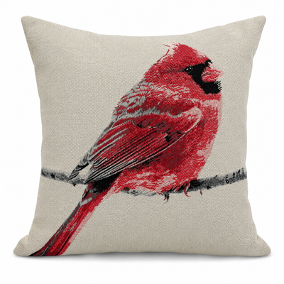 Bird Embroidery Decorative Pil Pillows