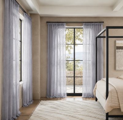 Blue Ridge Sheer Rod Pocket Curtain Panel