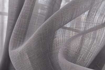 ML16605 Morning Mist Sheer Rod Pocket Curtain Panel 52x96 Gray Polyester