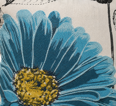 Bird Embroidery Decorative Pil Pillows