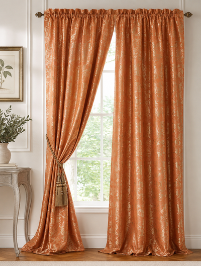 XIA HOME FASHIONS Sheridan Textured Rod Pocket Curtain Panel Ivory 48x84